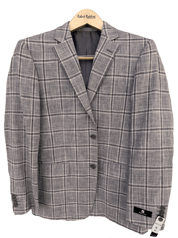 Linen/Cotton Windowpane Sportcoat