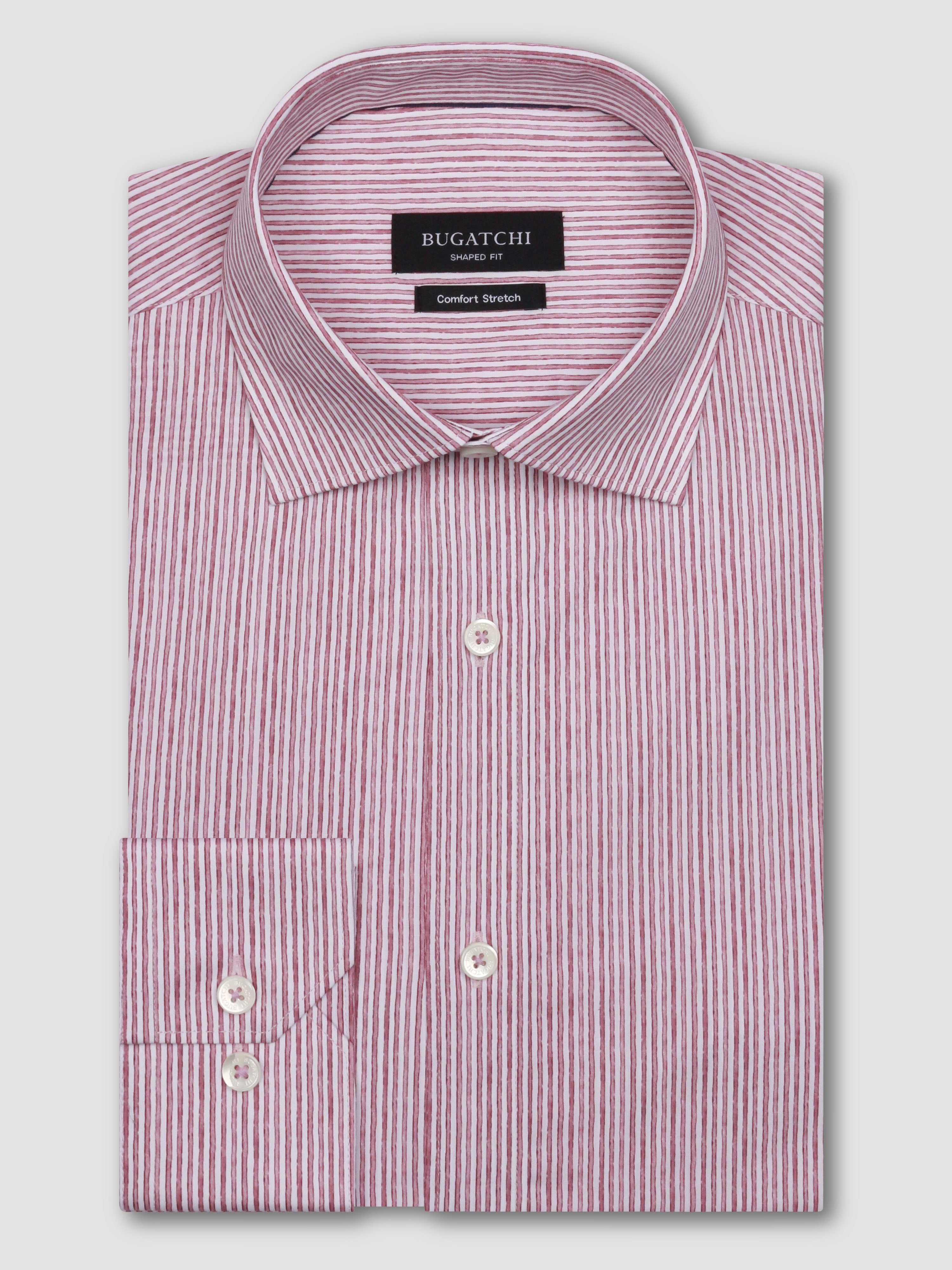 Bugatchi Axel LS Shirt Berry / X-Large Bugatchi Axel LS Shirt Berry / X-Large