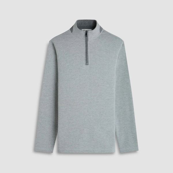 Bugatchi Houndstooth Performance Quarter Zip