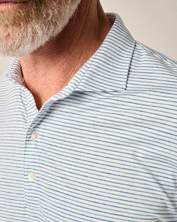 Johnnie-O Jersey Performance Polo - Vik Stripe