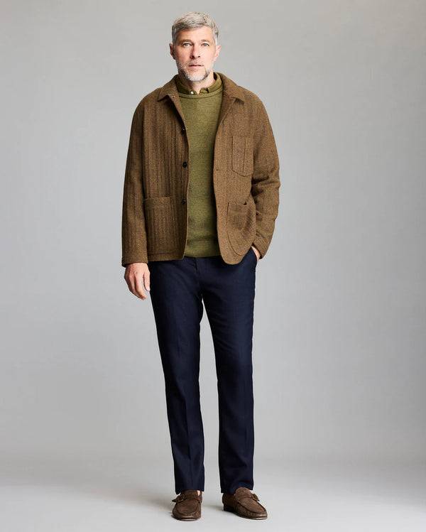 Billy Reid Wool Herringbone Chore Coat