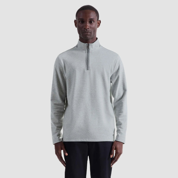 Bugatchi Houndstooth Performance Quarter Zip