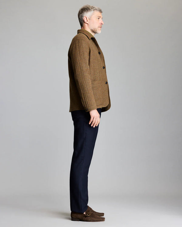 Billy Reid Wool Herringbone Chore Coat