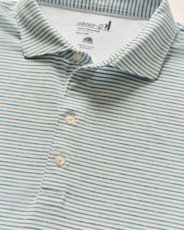 Johnnie-O Jersey Performance Polo - Vik Stripe