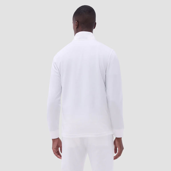 Bugatchi Diamond Quilt Performance Quarter-Zip Pullover