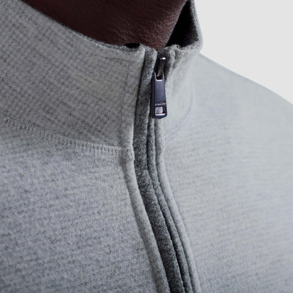 Bugatchi Houndstooth Performance Quarter Zip