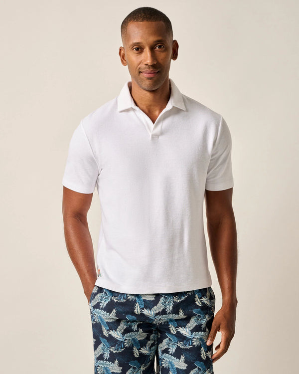Johnnie-O French Terry Johnny Collar Polo - Frankie