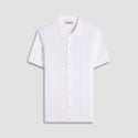 Bugatchi Textured Chevron Short Sleeve Knit Shirt