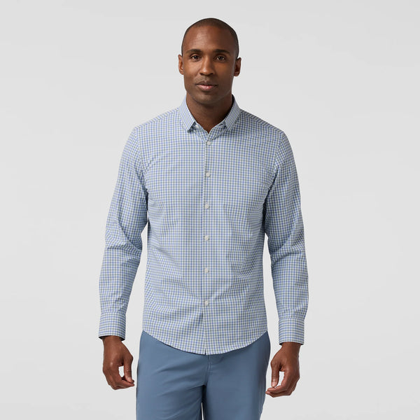 Leeward Dress Shirt Olive Miles Plaid- No Tuck XL / Trim