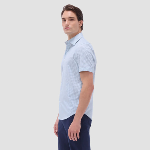 Bugatchi Miles Geometric OoohCotton® Short-Sleeve Shirt