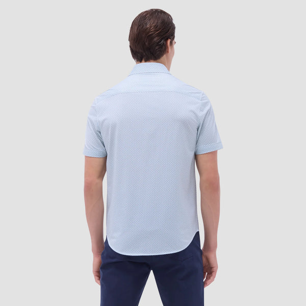 Bugatchi Miles Geometric OoohCotton® Short-Sleeve Shirt