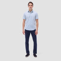 Bugatchi Miles Geometric OoohCotton® Short-Sleeve Shirt