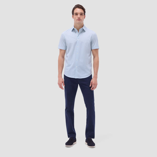 Bugatchi Miles Geometric OoohCotton® Short-Sleeve Shirt