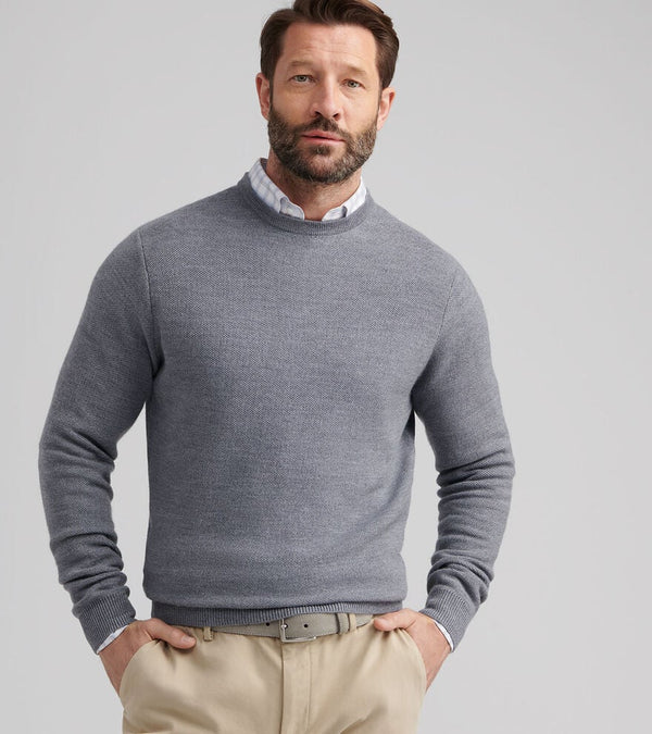Peter Millar Autumn Crest Honeycomb Crewneck Sweater