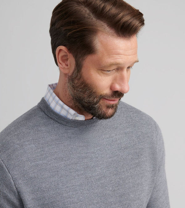 Peter Millar Autumn Crest Honeycomb Crewneck Sweater
