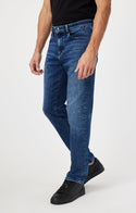 Mavi Steve Athletic Fit Jeans - Mid Blue Supermove