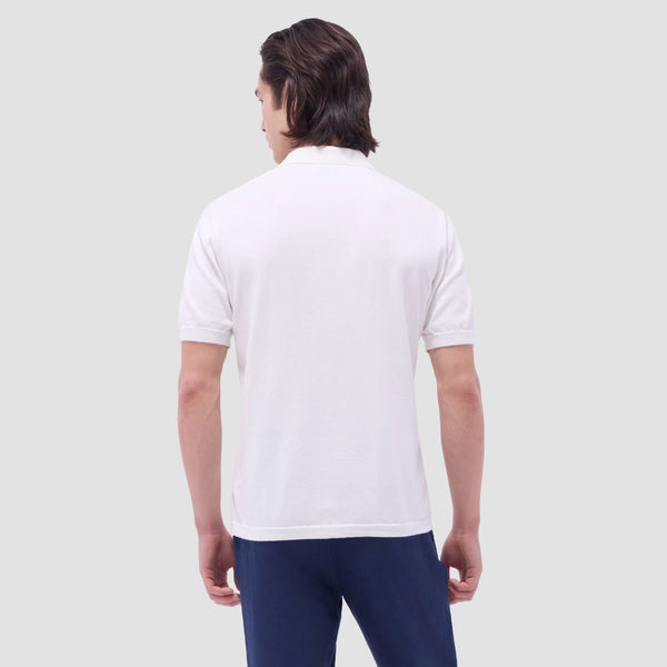 Bugatchi Textured Chevron Short Sleeve Knit Shirt
