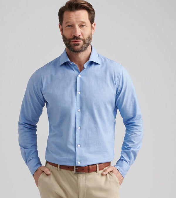 Peter Millar Highlands Soft Twill Cotton Sport Shirt