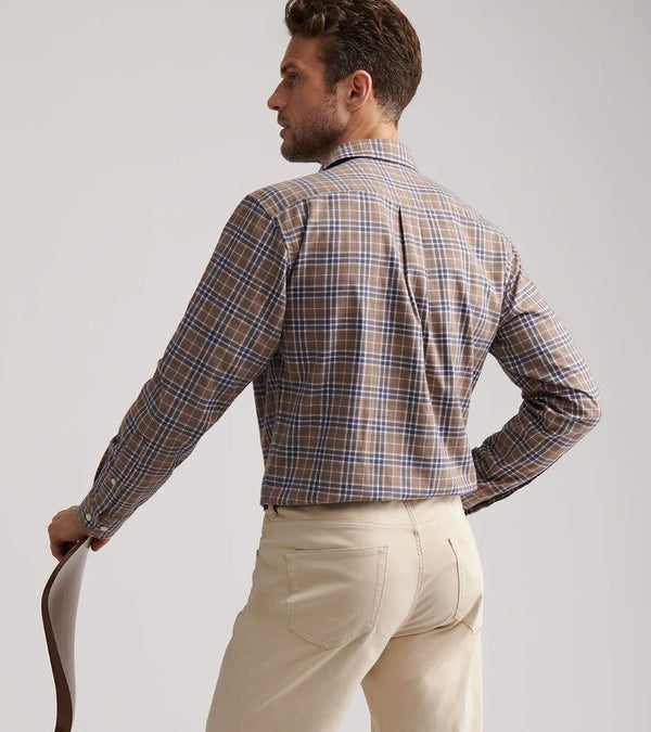 Peter Millar Waynesville Performance Flannel Sport Shirt