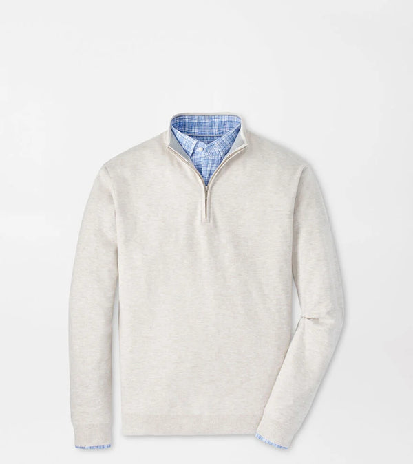 Peter Millar Coolspun Cotton Quarter-Zip Sweater