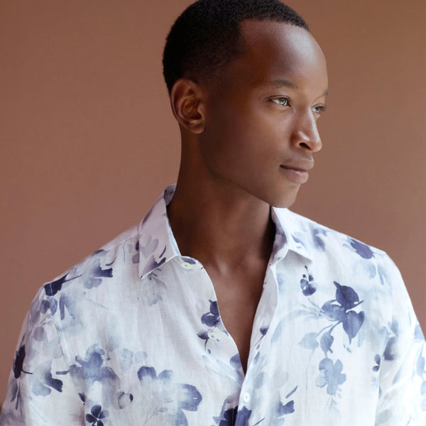 Bugatchi Orson Floral Short-Sleeve Shirt