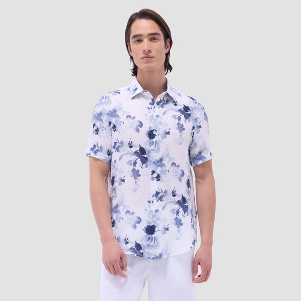 Bugatchi Orson Floral Short-Sleeve Shirt