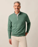 Johnnie-O Desmond Plaited Cotton Blend 1/4 Zip Sweater