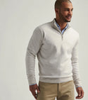 Peter Millar Coolspun Cotton Quarter-Zip Sweater