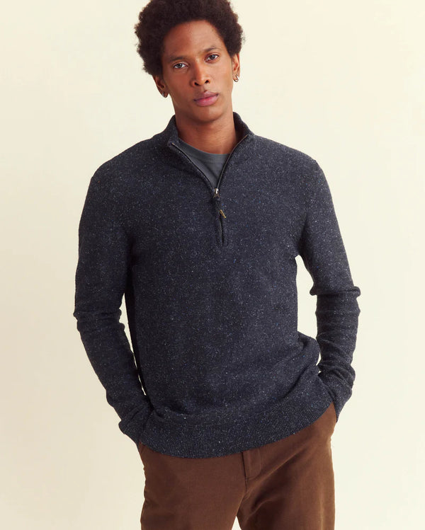 Billy Reid Birdseye Half Zip