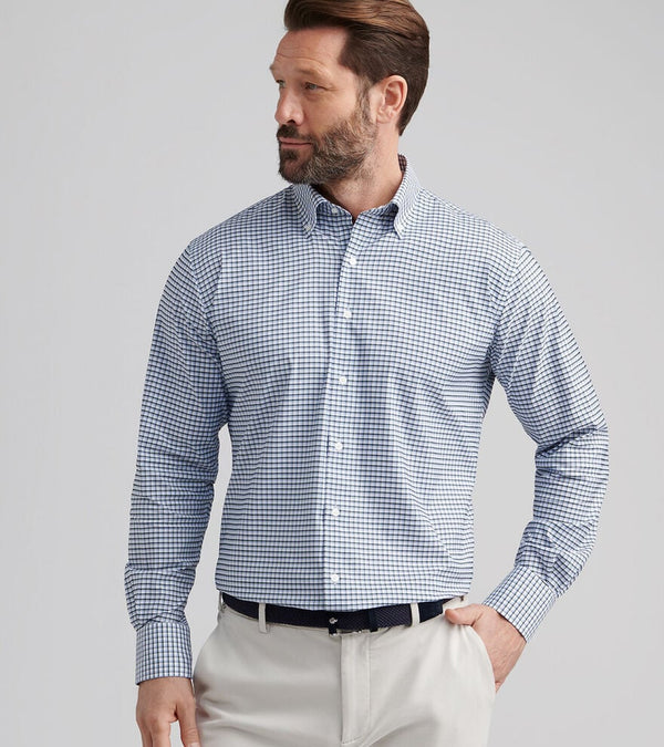 Peter Millar Cashiers Performance Twill Sport Shirt