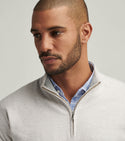 Peter Millar Coolspun Cotton Quarter-Zip Sweater