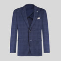 Blue Industry Glen Check Jersey Blazer