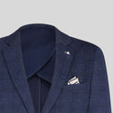 Blue Industry Glen Check Jersey Blazer