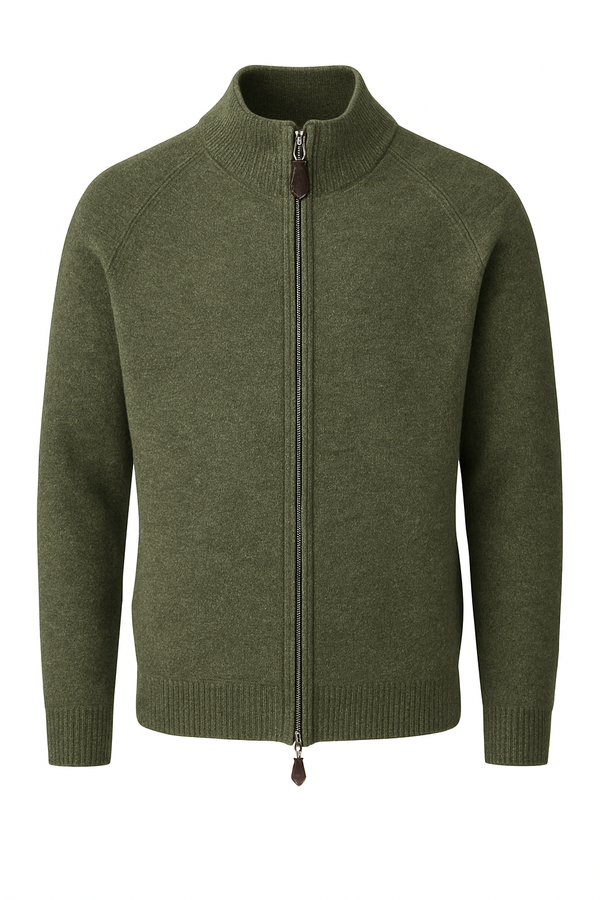 Alan Paine Whitemoor Raglan Funnel Neck Sweater