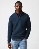 Billy Reid Diamond Quilted Half Zip