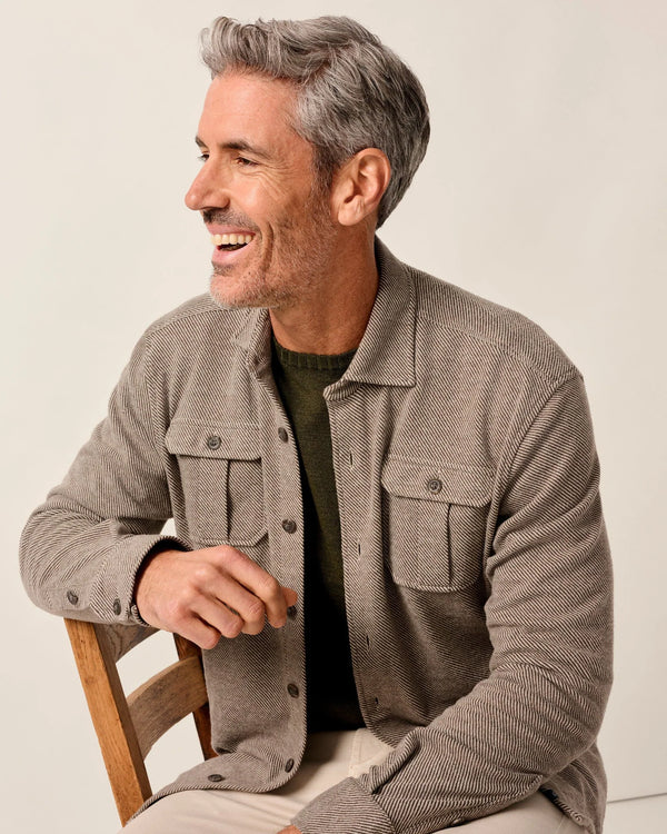 Johnnie-O Carl Stretch Knit Flannel Lodge Shirt