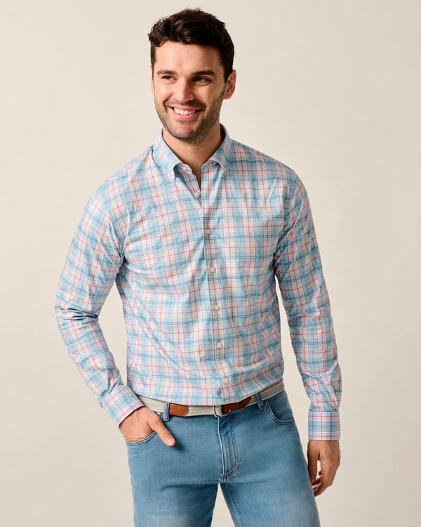 Johnnie-0 Everyday Performance Button Down Shirt - Lanes
