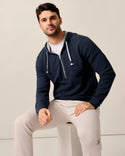 Johnnie-O Zoeller Ripple Knit Half-Zip Hoodie