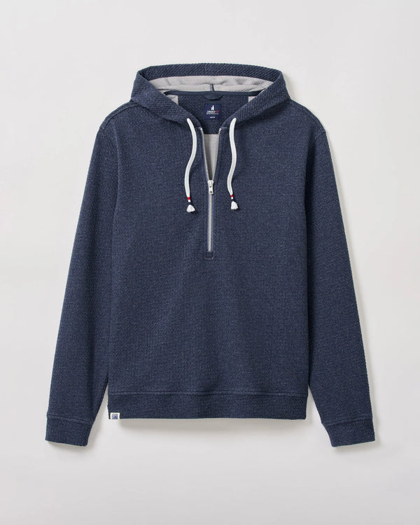 Johnnie-O Zoeller Ripple Knit Half-Zip Hoodie