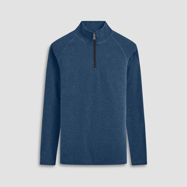 Bugatchi Diagonal Pinstripe 1/4 Zip