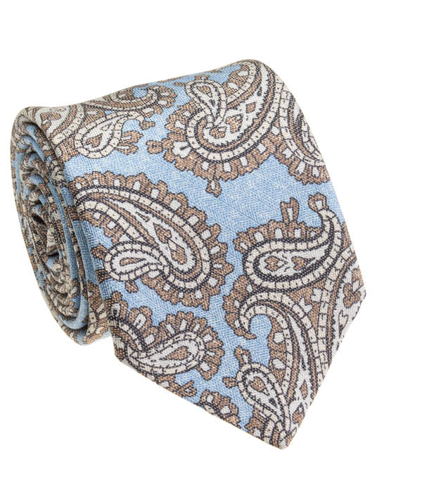 Geoff Nicholson Silk/Linen Tie - 6068