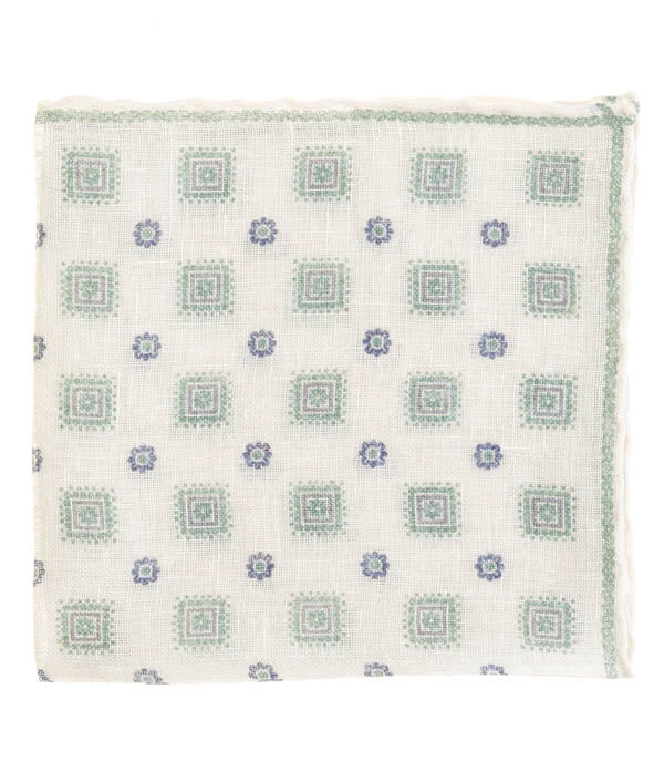Geoff Nicholson Linen Hankie - 1617
