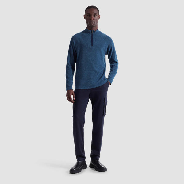 Bugatchi Diagonal Stripe Performance Quarter Zip
