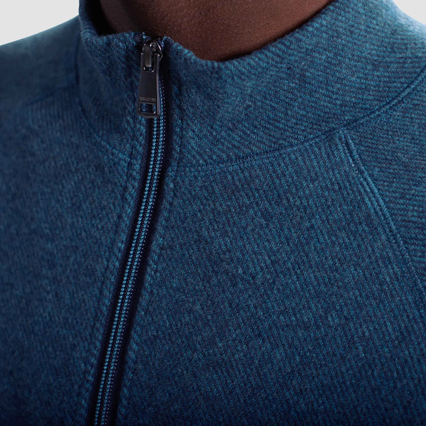 Bugatchi Diagonal Stripe Performance Quarter Zip