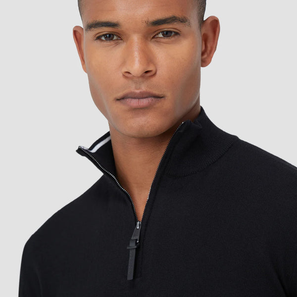 Bugatchi Spencer 1/4 Zip Mock Sweater