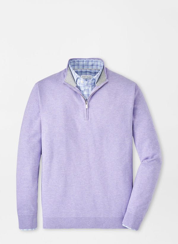 Peter Millar Coolspun Cotton 1/4 Zip Sweater