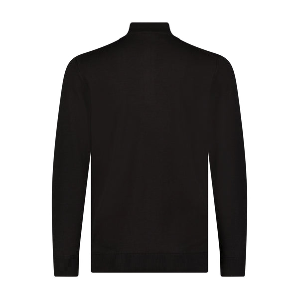 Luchiano Visconti  1/4 Zip Multi Panel Sweater
