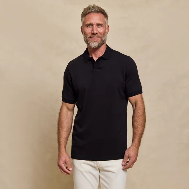 Rye 51 The Yates - Sand Washed Double Knit SS Polo | Robert Redding ...