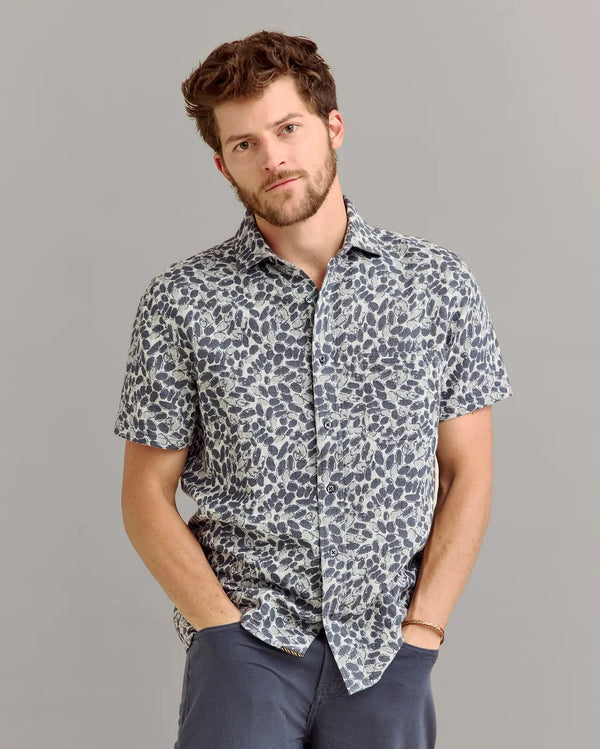 Billy Reid SS Pebble Jacquard Shirt