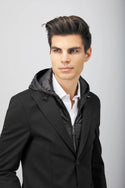 Luchiano Visconti Black Hooded Sportcoat